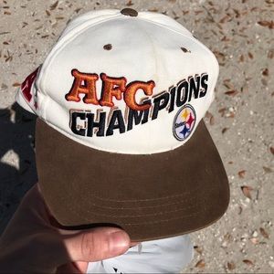 Vintage 1996 Pittsburgh Steelers AFC Champions hat